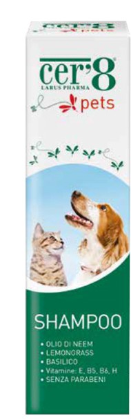 Larus Pharma Cer'8 Pets Shampoo con olii essenziali 200 Ml