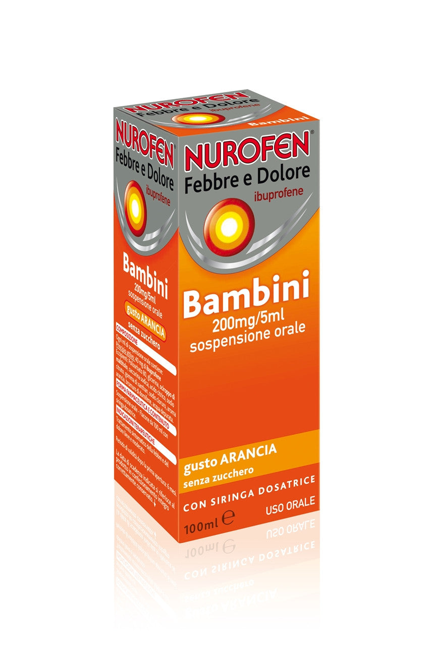 Nurofen Febbre Dolore* Bambini 200mg/5ml Arancia