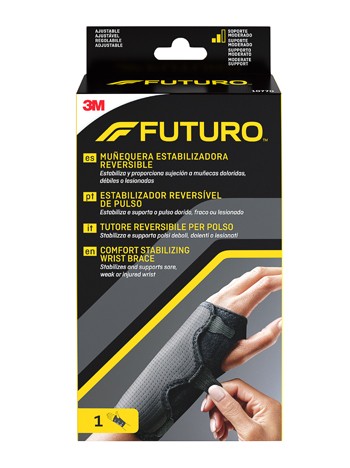 3m Italia Tutore Per Polso Reversibile Futuro Nero 1 Pezzo