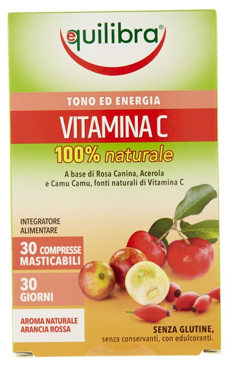 Equilibra Vitamina C 100% Naturale Integratore 30 capsule