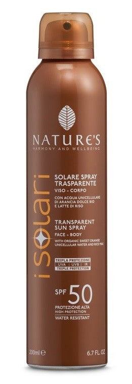 Bios Line Nature's I Solari Spray Trasparente Spf 50 200 ml
