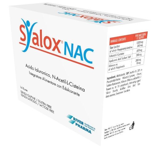 River Pharma Syalox Nac integratore 14 Bustine Da 4 G