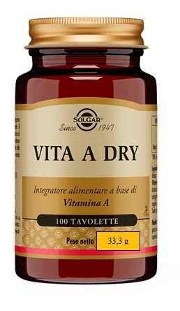 Solgar Vita A Dry 100 Tavolette 6 Pezzi