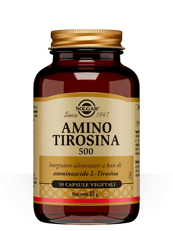 Solgar Amino Tirosina 500 50 Capsule Vegetali