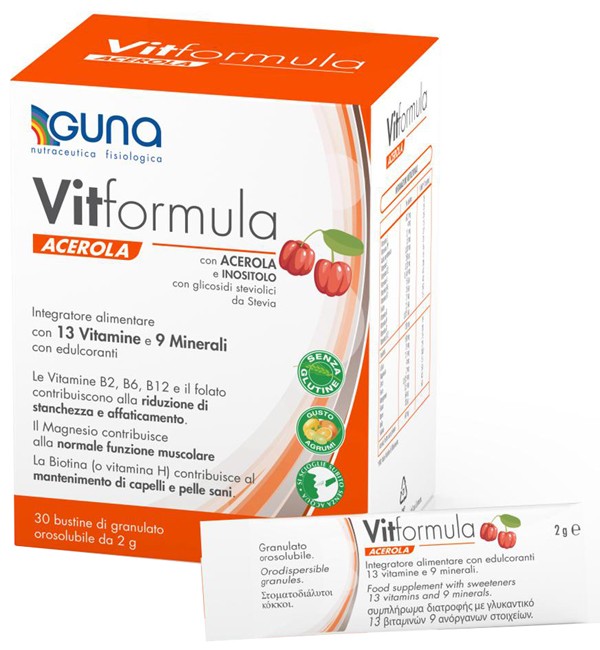 Guna Vitformula Acerola integratore 30 Stick 2 G