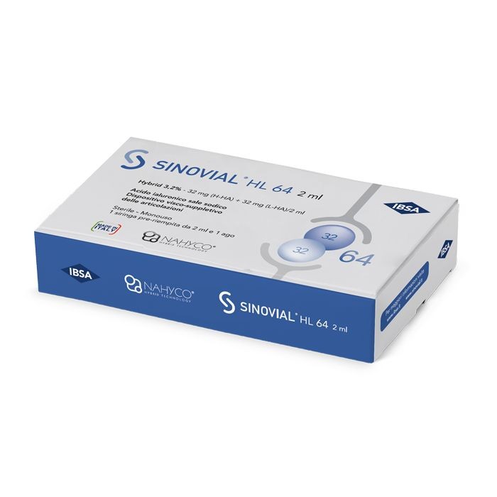 Ibsa Sinovial High Low siringa di acido ialuronico 2ml 64 mg
