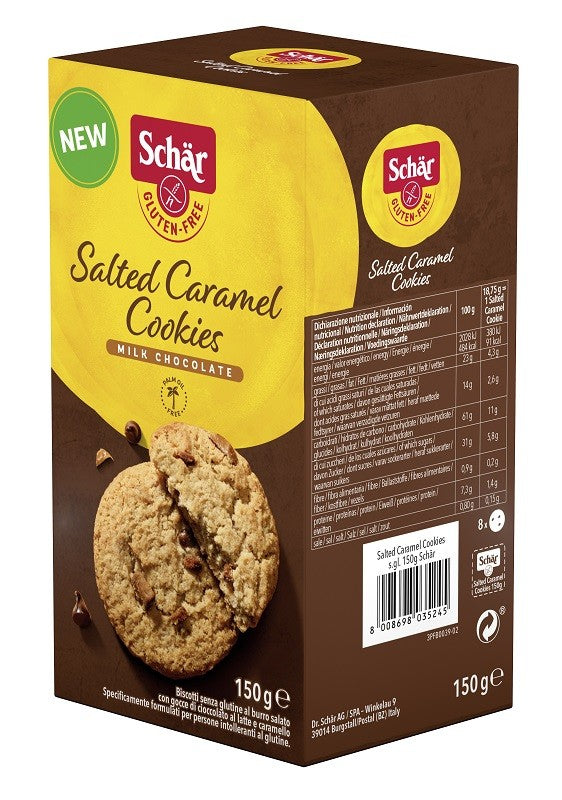 Dr. Schar Salted Caramel Cookies Latte e Caramello 150 G