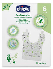 Chicco Bavaglini monouso biodegradabili 36 pezzi