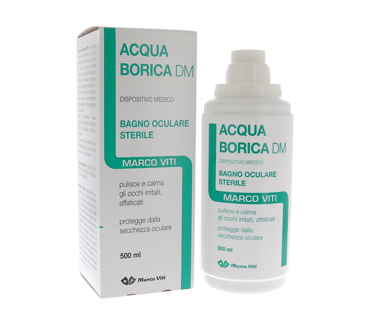 Marco viti acqua borica sterile bagno oculare 500 ml