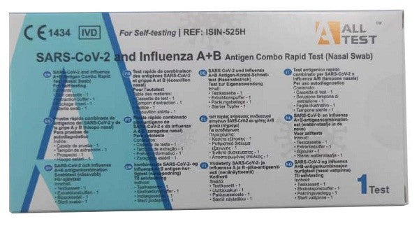 All Test Test antigenico rapido nasale Covid e Influenza pezzo