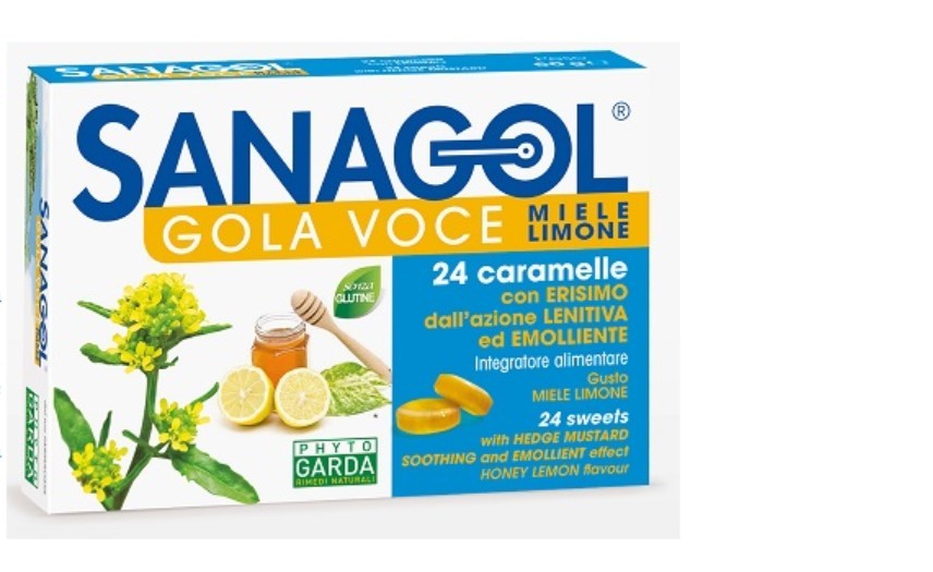 Sanagol Gola Voce Miele Limone 24 Caramelle
