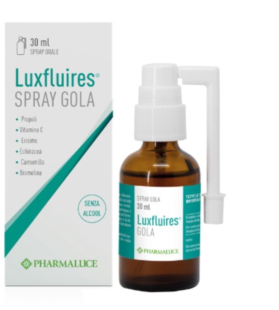 Pharmaluce Luxfluires gola spray per la faringite 30 ml