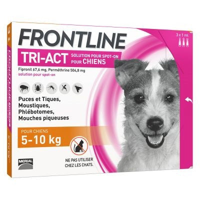 Frontline Tri-act 3 Fiale Da 1ml 5-10 Kg