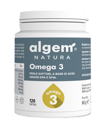 Algem Natura Omega 3 integratore 120 Perle Softgel