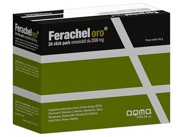 Ferachel Oro 24 Stick Orosolubili per il Sistema Immunitario