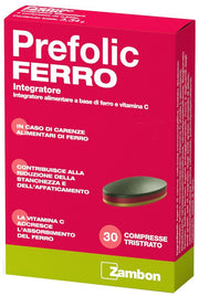 Zambon Prefolic ferro integratore 30 compresse