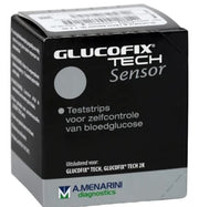 Glucofix® tech sensor a.menarini diagnostics 25 test strips