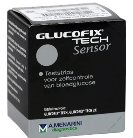 Glucofix® tech sensor a.menarini diagnostics 25 test strips