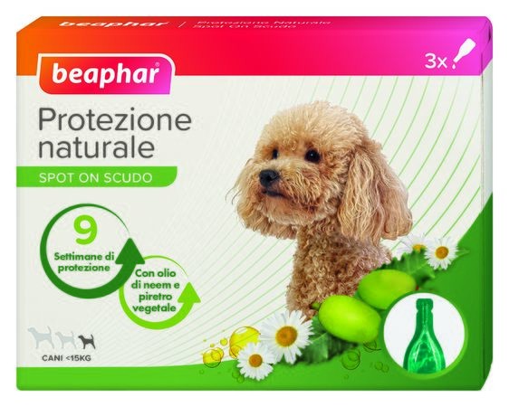 Protezione naturale spot on cane piccolo 3 pipette da 1 ml