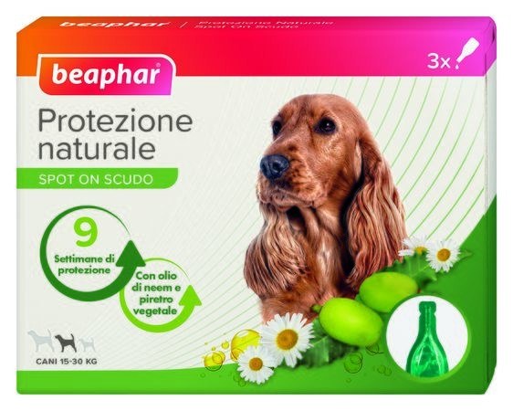 Protezione naturale spot on cane taglia media 3 pipette da 2 ml