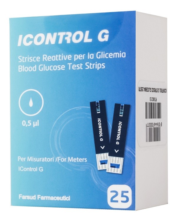 Farsud Farmaceutici Strisce Misurazione Glicemia Icontrol G 25 Pezzi