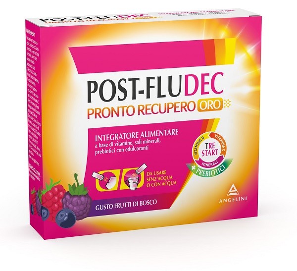 Angelini Postfludec Frutti Di Bosco Pronto Recupero Oro 12 Bustine