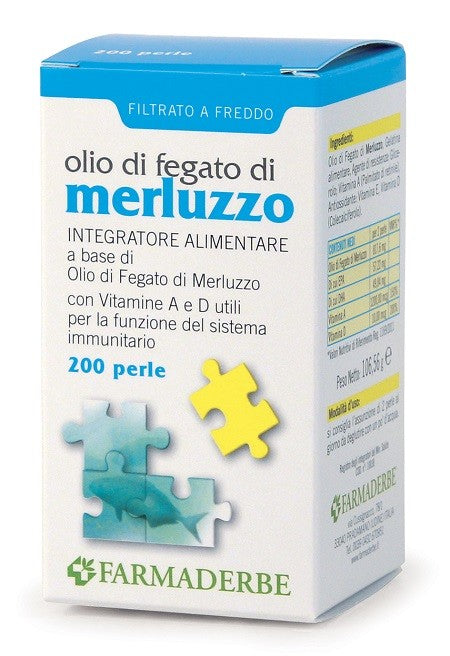 Farmaderbe Olio Di Fegato Di Merluzzo 200 Perle