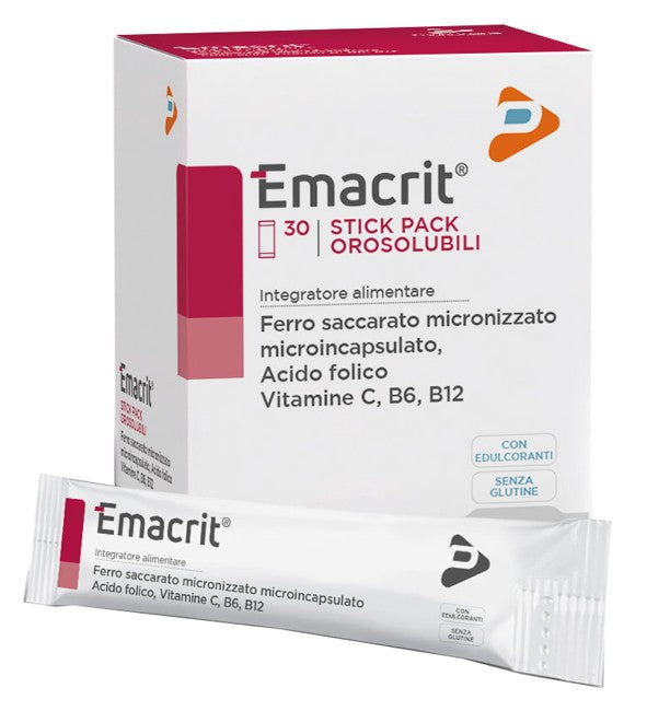 Pharma Line Emacrit Orosolubile  integratore 30 Stick Pack